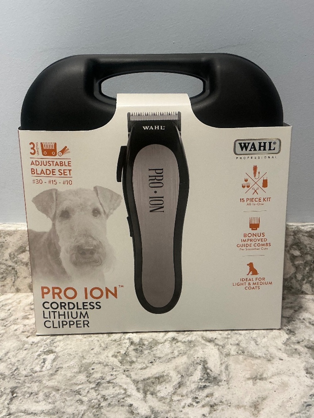 New in Box WAHL PRO ION CORDLESS 15 piece PET CLIPPER KIT